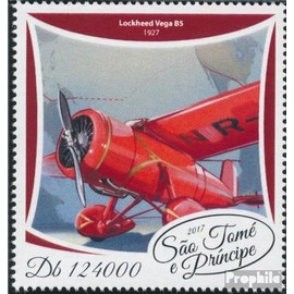 Prophila Collection Sao Tome e Principe 7477 (Complete Edition) Mint NH ** MNH 2017 Amelia Earhart (Stamps for Collectors) Airplanes/Balloons/Zeppelins/Aviation