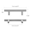 Home Expert 5 Inch Cabinet Pulls Brushed Nickel Cabinet Handles