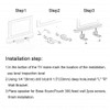 ECLINK Black Mounting Wall Bracket Compatible with Bose WB-300, SoundTouch