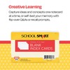 School Smart Unruled Index Cards, 4 x 6 Inches, White,