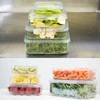 Lustroware Micro Clear Transparent Food Storage Containers with Lids –