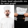 TIESOME 2PCS Adjustable Elastic Chef Hat, Reusable and Washable Durable