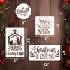 Christmas Stencils for Painting Christmas Nativity Stencils for Crafts Reusable