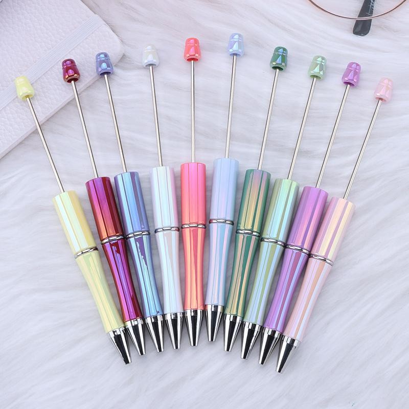 7 Pens UV Opal Beadable Pens WHOLESALE BULK Beaded Ballpoint
