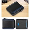 Wallet for Men Zipper Leather Wallet for Men Bifold RFID