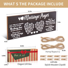 Jumptem Jumptem Wedding Gifts Bridal Shower Gifts for Bride and Groom Engagement Gifts for couple Valentines Day Present for Husband and Wife Newlywed Marriage Prayer Photo Holder