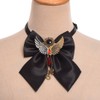 GRACEART Handmade Steampunk Bowtie with Baphomet Wing