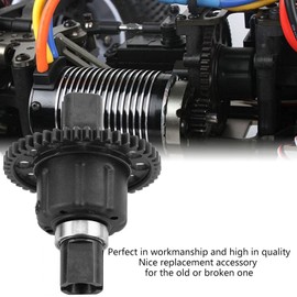 Kuuleyn RC Differential Gear, RC Car Differential Gear, Remote Controlled Model Vehicle Accessories, Medium Differential for RC Car for Truggy SCT 1/8 or DF Models 6684 RC Car (46T 1.0Mo Steel Gear)