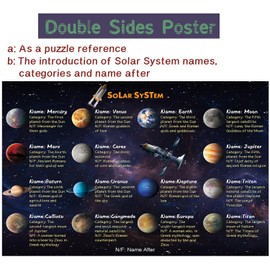 Solar System Puzzles for Adults, Space Planet Jigsaw Puzzles 1000 Pieces, Planet Earth Puzzles as Space Gifts