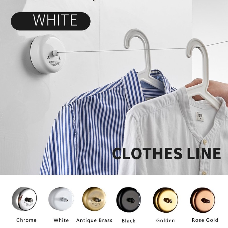 BESy Retractable Clothesline SUS304 Stainless Steel Clothes Dryer with Adjustable