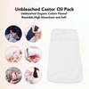 banapoy 3Pcs 4 Capas Algodón Orgánico Sin Blanquear para El