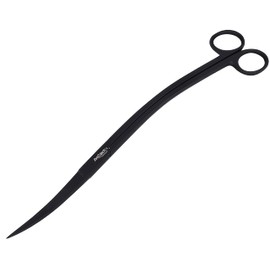 Innotech Aquarium Scissors 25 cm Aquarium Cleaning Wave Scissors Black Plant Scissors for Aquatic Plants (25 cm, Black)