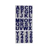Kungfu Graphics 2" high Number Letter Vinyl Sticker Sheet Alphabet
