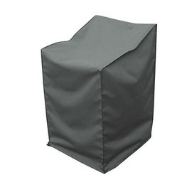 greemotion Abdeckhaube für Stapelstühle - Schutzhülle in Grau - Gartenmöbel-Abdeckung - Wetterschutz-Hülle mit Zugband - Abdeckung Gartenstuhl - Wetterschutzhaube für Outdoor-Möbel