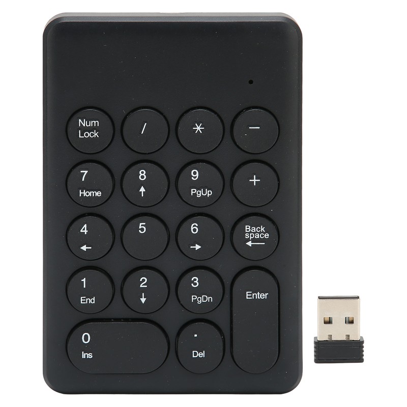 Numeric Keyboard 18 Keys Ergonomic Tilt Design 2.4GHz Wireless Stable