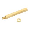 PATIKIL 50mm+6mm M5 Standoff Screws, 10 Pack Brass Hex PCB