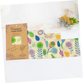 KOMBIUDA 3pcs Wraps Reusable Sandwich Wraps Preservation Organic Cotton Assorted Patterns
