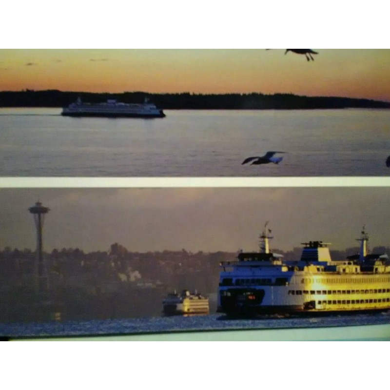 PACIFIC NORTHWEST BEAUTIFUL PHOTO POST CARD AERIAL VIEW WASHINGTON STATE