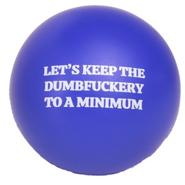 Let’s Keep The Dumbf***ery to a Minimum Stress Ball, Funny Adult Anti-Anxiety Gifts, 2.48 Inches
