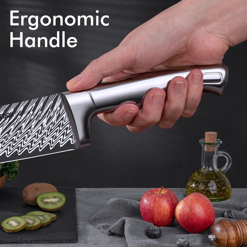 Knife Set, Astercook 21 Pieces Kitchen Knife Set with Built-in