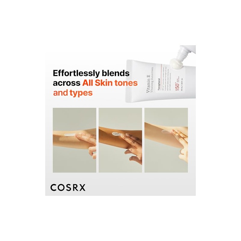 COSRX Vitamin E Sunscreen 2 Pack, Natural Glow Face Sunscreen