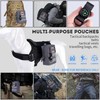 bvya 2 Pack Tactical Molle Pouch Multi-Purpose Compact Waist Pack