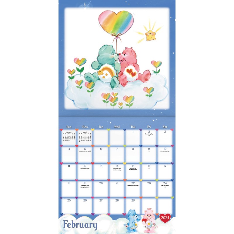 2024 Care Bears Wall Calendar