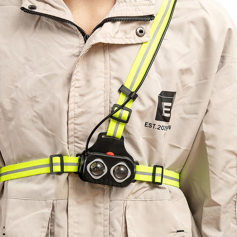 Chest Running Light LED Rechargeable Chest Light Back Warning Light