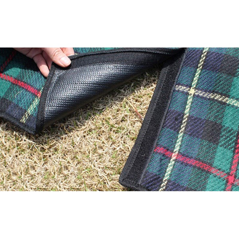 AKORD Waterproof Picnic Blanket, Plaid Pattern, 200 x 150 cm,