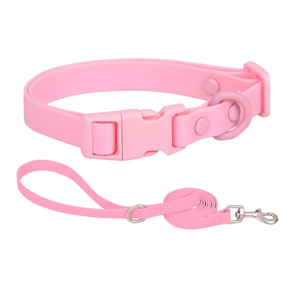 Ovale Waterproof Dog Collar Leash Combo Set, Durable and Easy