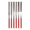 SE 74330DF 6-Piece Flat Diamond Grit File Set - Multi-Grit