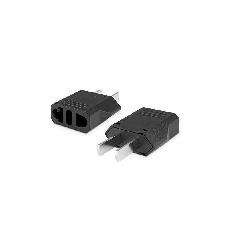 BoxWave European to American Outlet Plug Adapter,Black,Euro to US Adapter