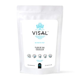 VISAL SAL QUE DA VIDA, flor de sal artesanal premium 900 gramos