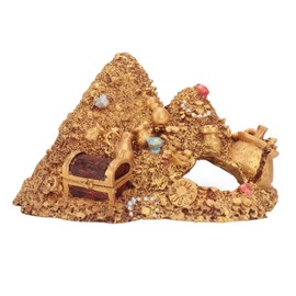 Fish Tank Gold Mountain Simulation Resin Aquarium Treasure Mountain Hideouts Decoration