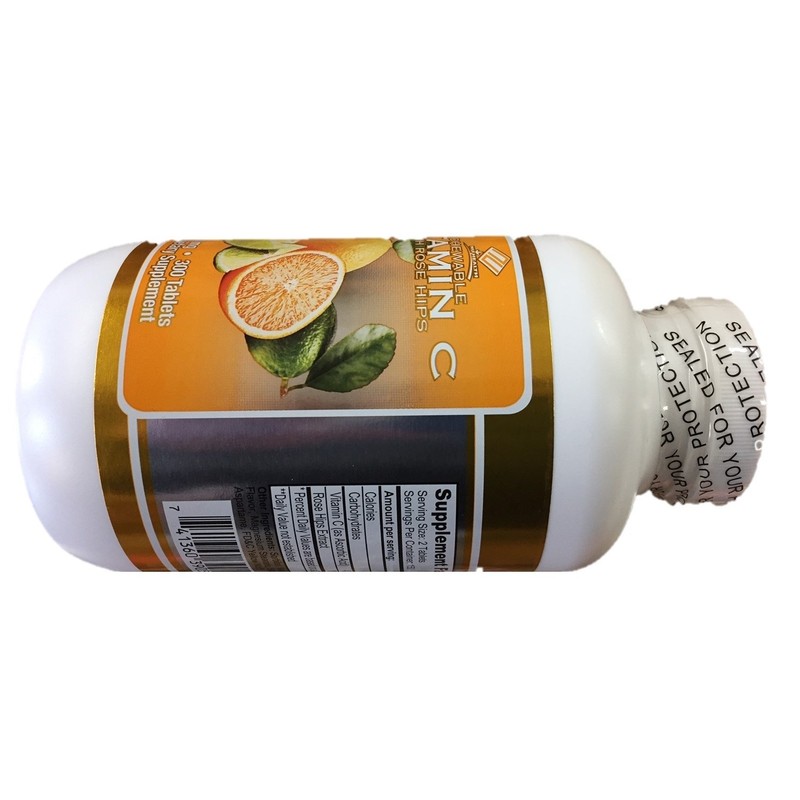 Nu Health Vitamin C Chewable 500mg 300 Tablets