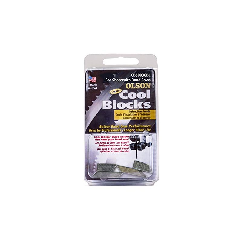 OLSON SAW CB50030BL Shopsmith Band Accessory Cool Blocks