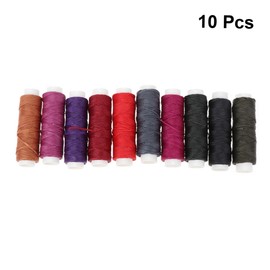 Gadpiparty 1Set Wax Coated Flat Wax Thread Set Colors for Leather Sewing DIY Craft Durable Cord for Bracelet Making Bookbinding Shoe Repair