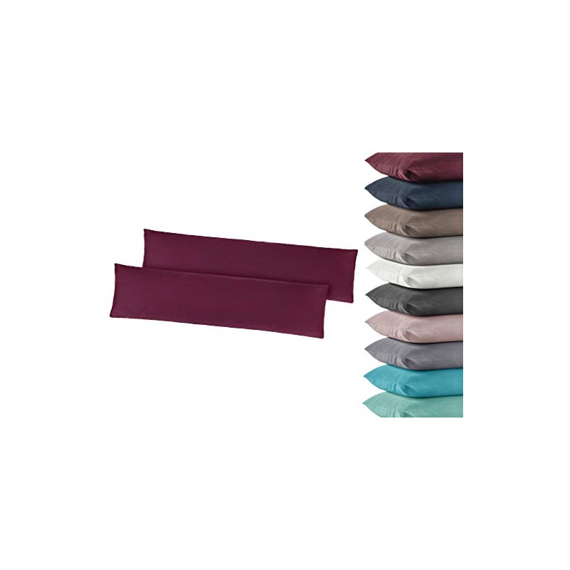 Pack of 2 Jersey Cushion Covers Side Sleeper Pillow 40