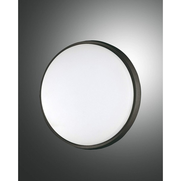 Fabas Luce Olly LED, black, polycarbonate, satin, 2300lm, 24W