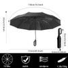 Extra Large Windproof Travel Folding Compact Golf 54‘’ Umbrella Automatic