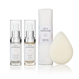 Baie Botanique Rose Renew Double Cleansing Retouching Natural Vegan Organic & Luxury Skin Cleansing Kit