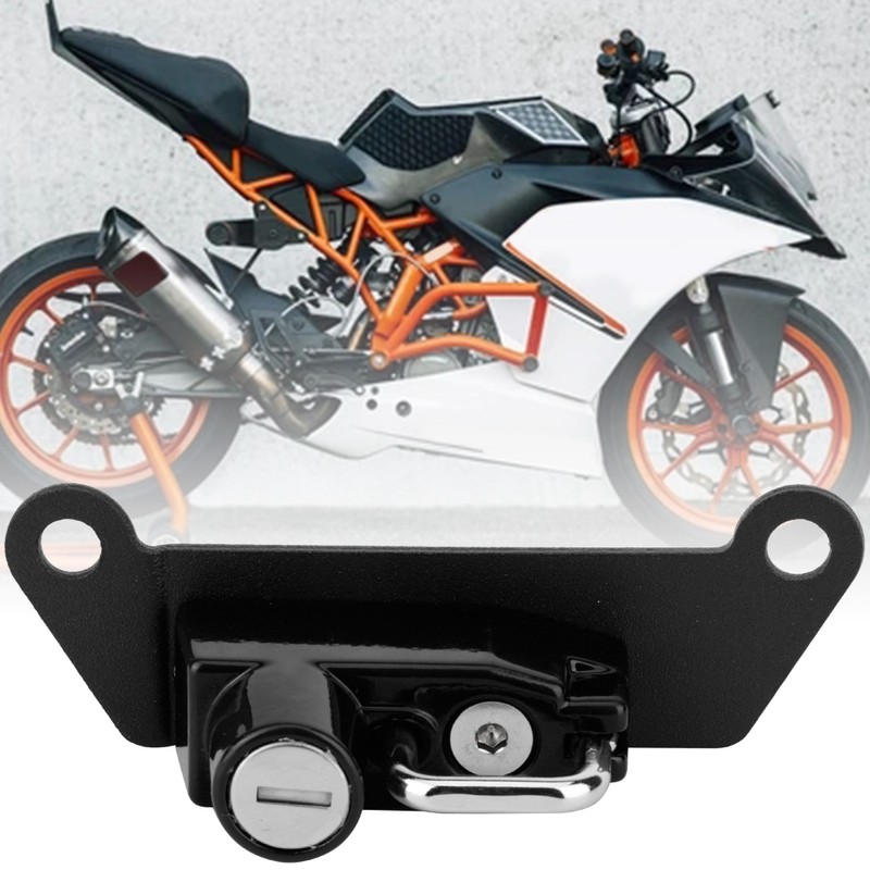 Motorcycle AntiTheft Helmet Lock Fits for RC125 RC390 RC250(Black )