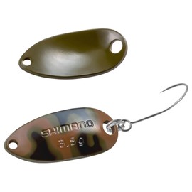 Shimano TR-C35R 002 Trout Spoon, Cardiff, Roll Swimmer, Camo Edition, 0.1 oz (3.5 g)