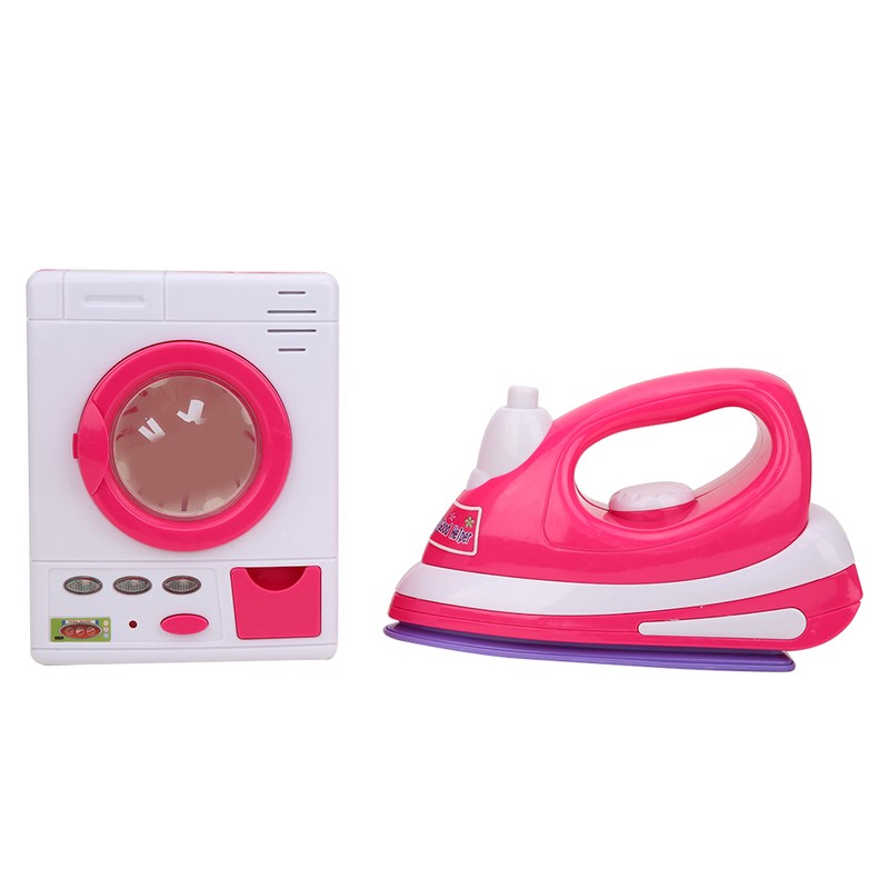Simulation Electric Iron Washing Machine Household Appliance Educational Toys Play