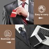 sourcing map Business Card Holder, PU Leather Business Card Case