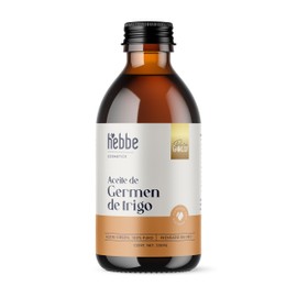 HEBBE - Aceite de Germen de Trigo 250 ml | Tratamiento para Caída de Cabello | Atenuador de Arrugas y Signos de Expresión | Hidratante y Regenerador C