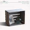 Darla'Studio 66 Antique Gray Stained Rustic Wood Crate