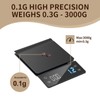 Fyueenix 3kg/0.1g High Precision Coffee Scale, Espresso Scale with Timer,