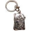 Westmon Works St Christopher Keychain Catholic Saint of Travel Embossed