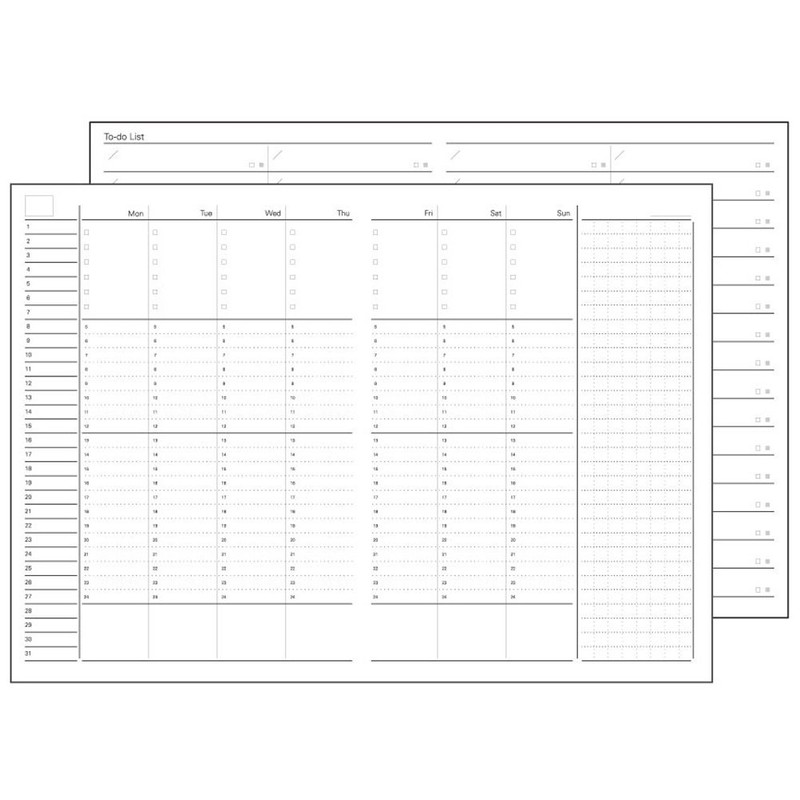 Raymei Fujii NT227 System Notebook, Free Weekly Schedule, Vertical Formula